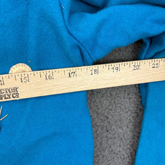 Vintage Lopez Mexican Souvenir Jacket Blue Wool Hand Embroidered Medium Womens - Picture 3 of 7